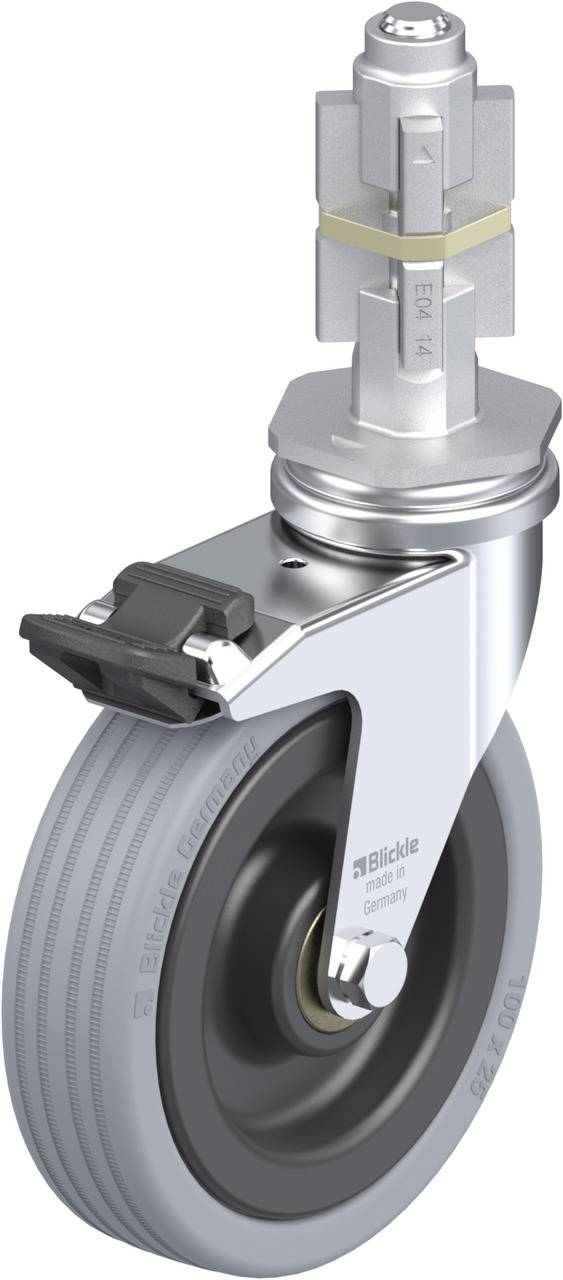 Blickle 275420 LRA-VPA 100K-FI-E04 Kółko skrętne z hamulcem Średnica koła: 100 mm Maksymalne obciążenie: 70 kg 1 szt. - obrazek 1