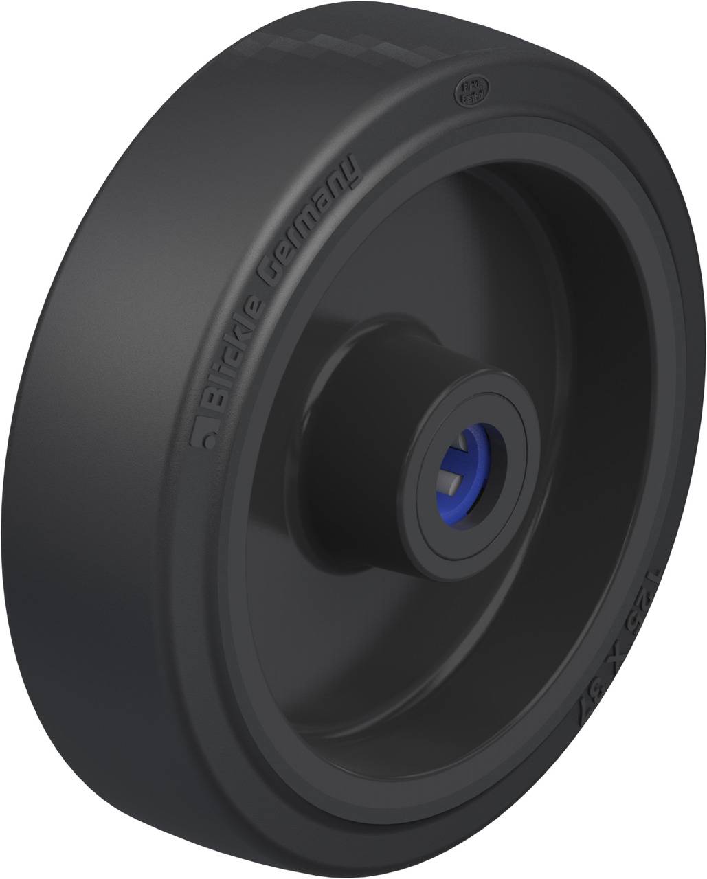 Blickle 747047 POEV 125/12XR Koło z tworzywa sztucznego Średnica koła: 125 mm Maksymalne obciążenie: 250 kg 1 szt. - obrazek 1
