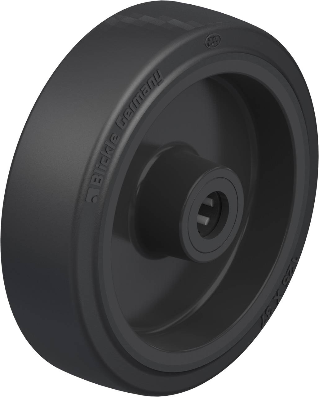 Blickle 42895 POEV 125/15R Koło z tworzywa sztucznego Średnica koła: 125 mm Maksymalne obciążenie: 250 kg 1 szt. - obrazek 1