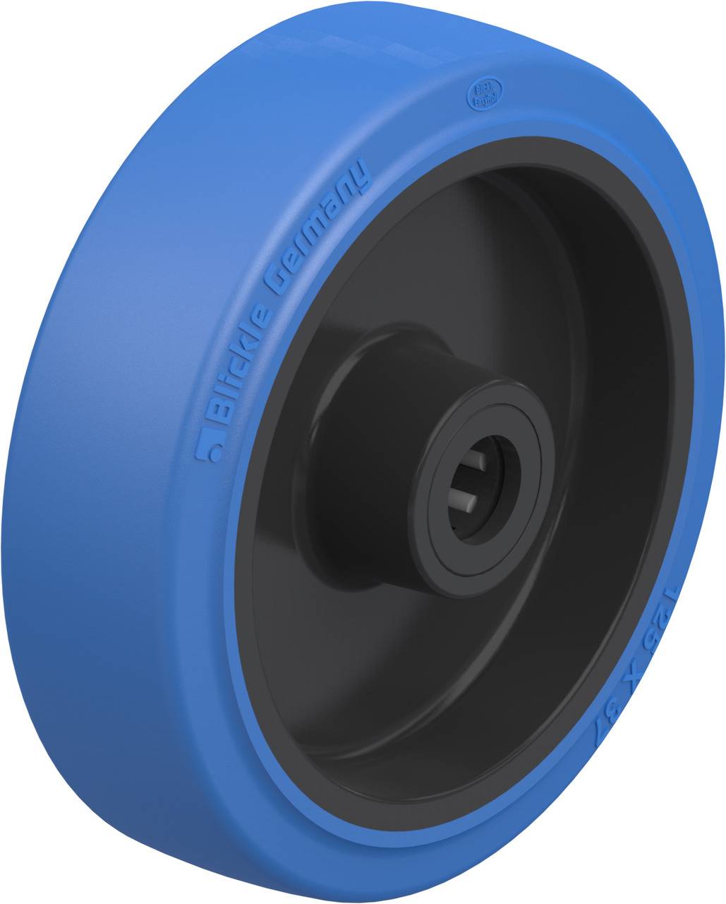 Blickle 384461 POEV 125/15R-SB Koło z tworzywa sztucznego Średnica koła: 125 mm Maksymalne obciążenie: 250 kg 1 szt. - obrazek 1