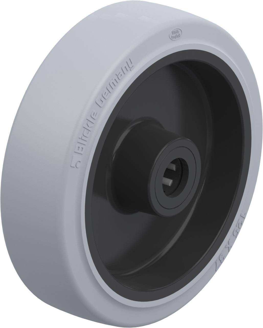 Blickle 6544 POEV 125/15R-SG Koło z tworzywa sztucznego Średnica koła: 125 mm Maksymalne obciążenie: 250 kg 1 szt. - obrazek 1