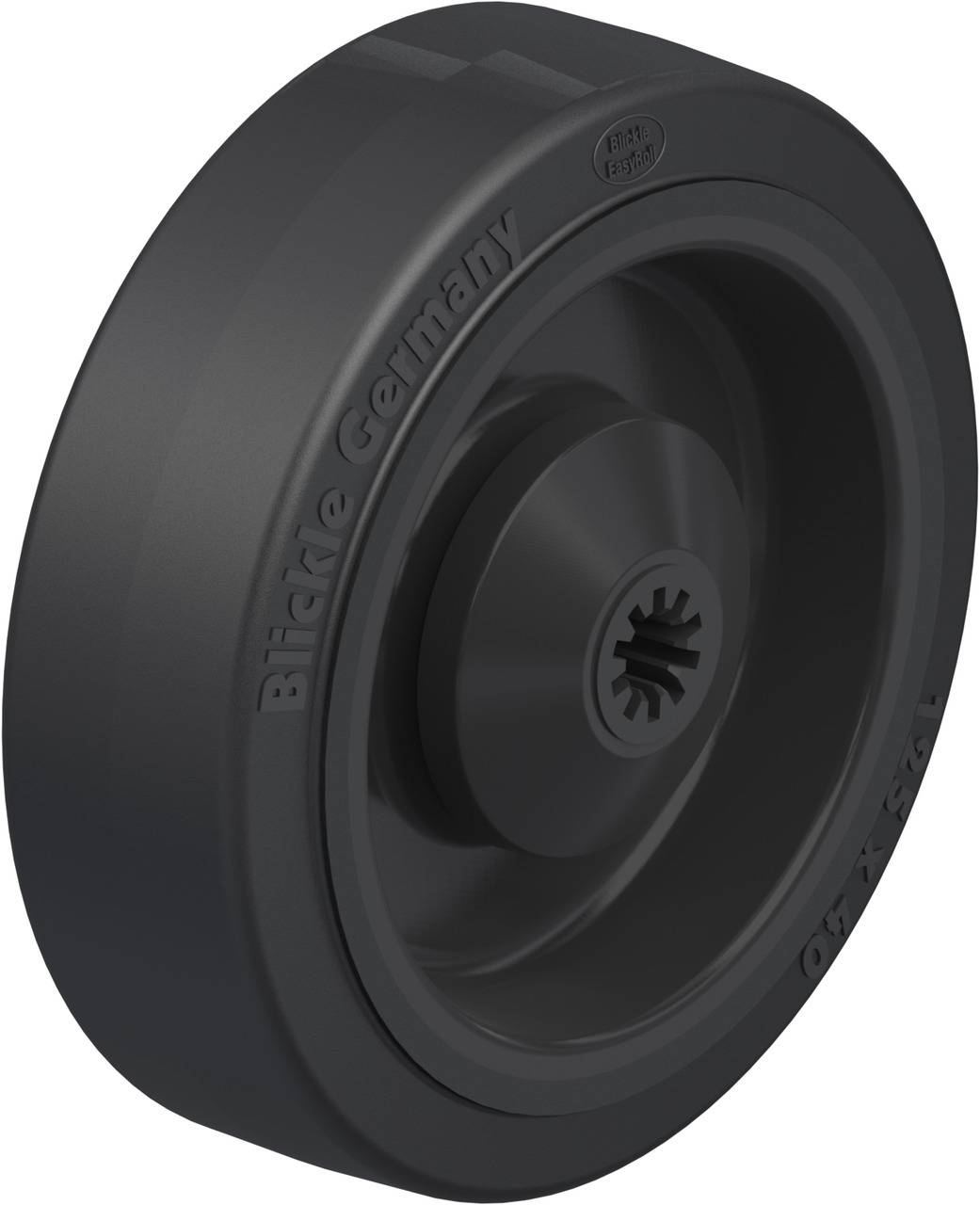 Blickle 581124 POEV 125/8KA Koło z tworzywa sztucznego Średnica koła: 125 mm Maksymalne obciążenie: 250 kg 1 szt. - obrazek 1