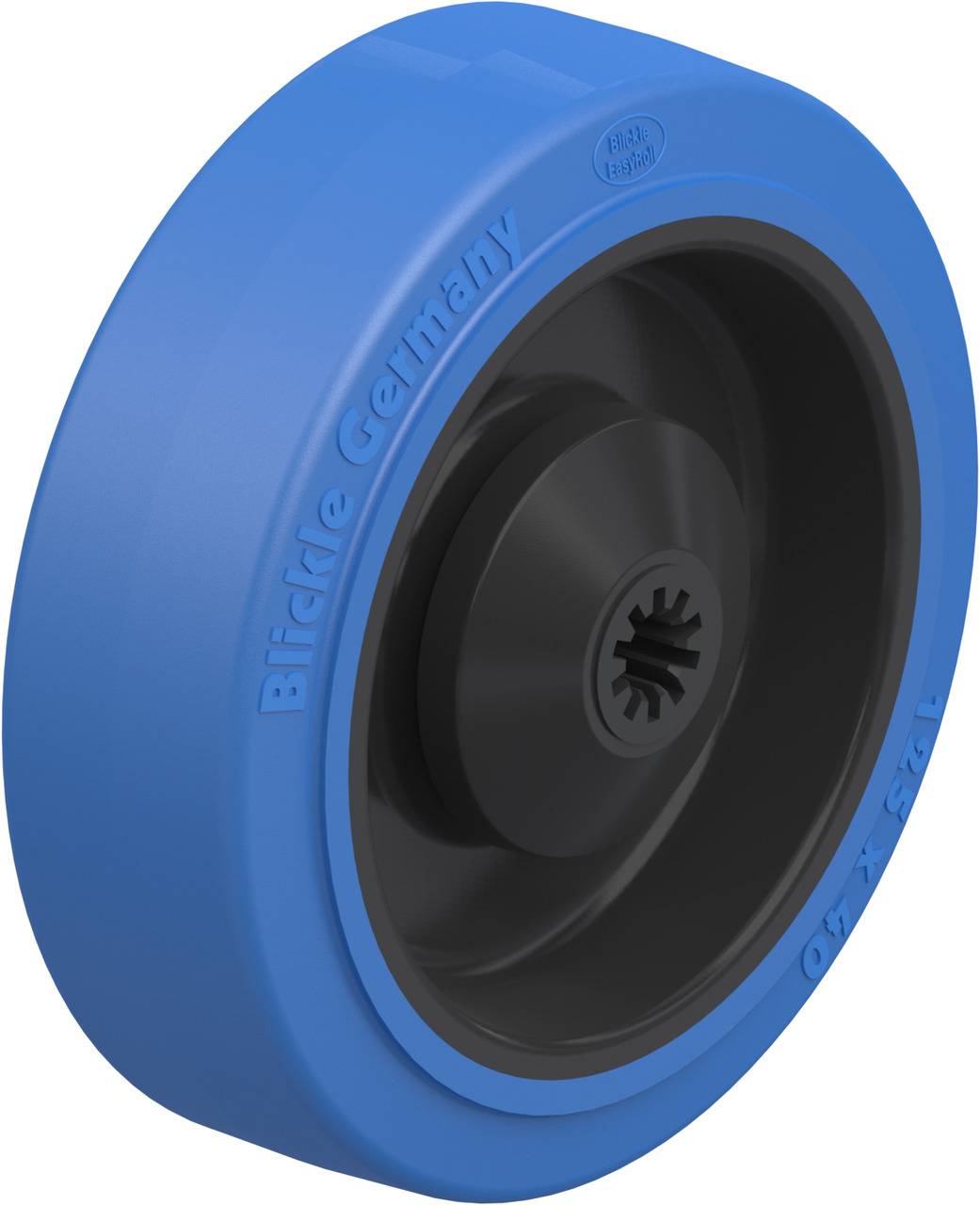 Blickle 612465 POEV 125/8KA-SB Koło z tworzywa sztucznego Średnica koła: 125 mm Maksymalne obciążenie: 250 kg 1 szt. - obrazek 1