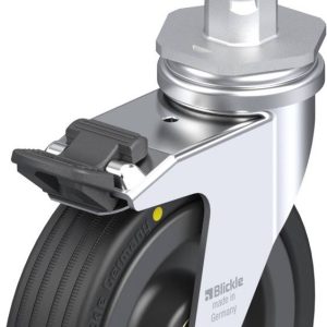 Blickle 633057 LRA-VPA 100K-FI-EL-E02 Kółko skrętne z hamulcem Średnica koła: 100 mm Maksymalne obciążenie: 70 kg 1 szt. Blickle 633057 LRA-VPA 100K-FI-EL-E02 Kółko skrętne z hamulcem Średnica koła: 100 mm Maksymalne obciążenie: 70 kg 1 szt.