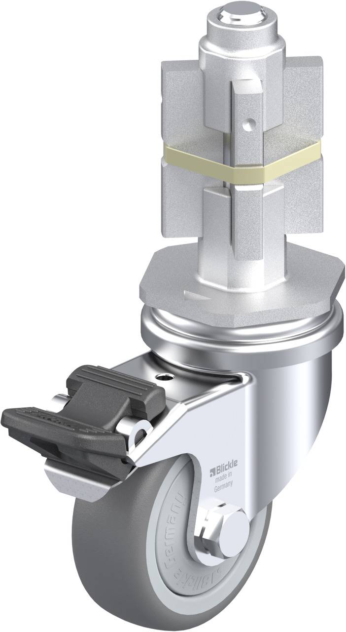 Blickle 743271 LRA-TPA 50KF-FI-E05 Kółko skrętne z hamulcem Średnica koła: 50 mm Maksymalne obciążenie: 50 kg 1 szt. - obrazek 1