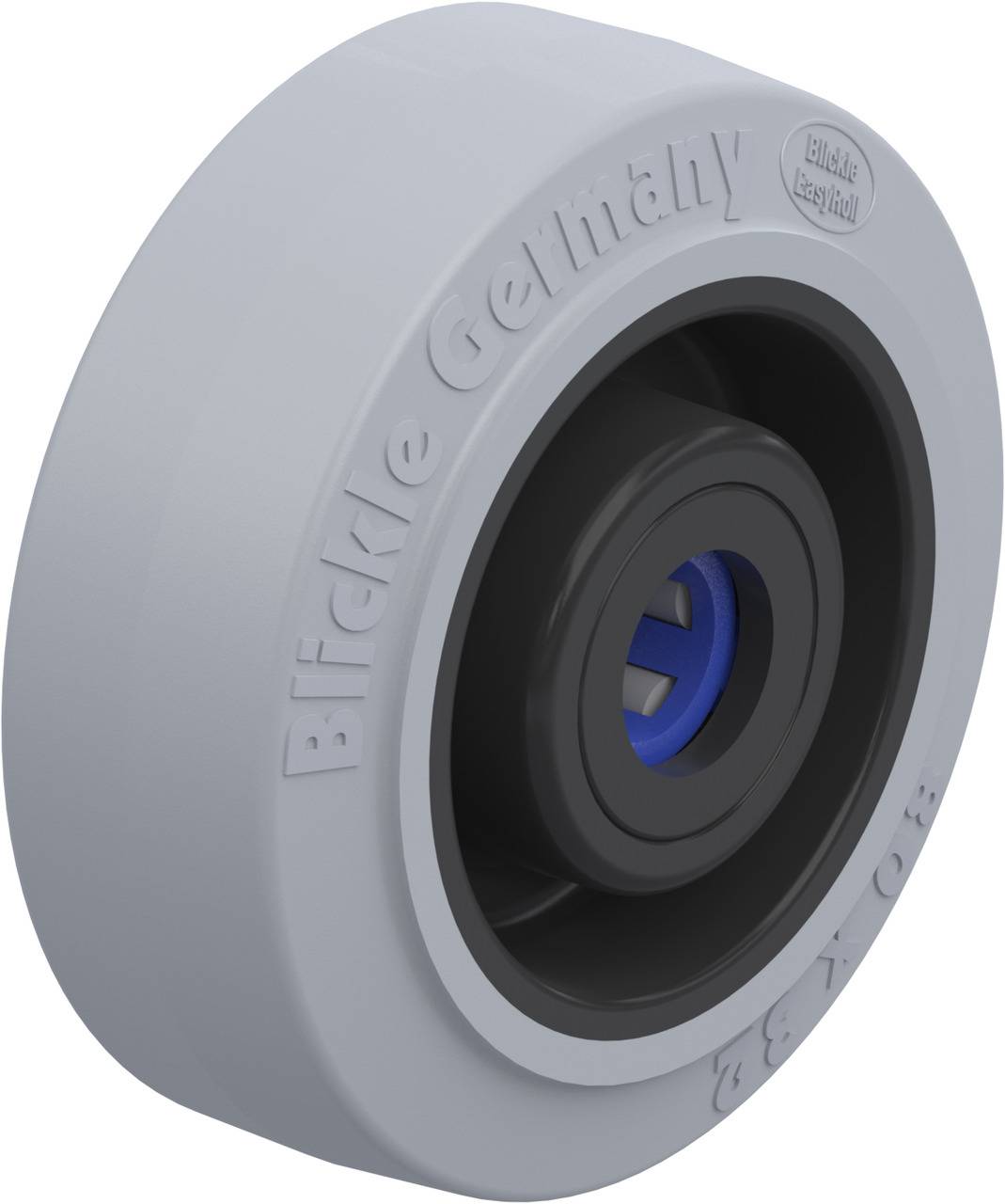 Blickle 611053 POEV 80/12XR-SG Koło z tworzywa sztucznego Średnica koła: 80 mm Maksymalne obciążenie: 140 kg 1 szt. - obrazek 1