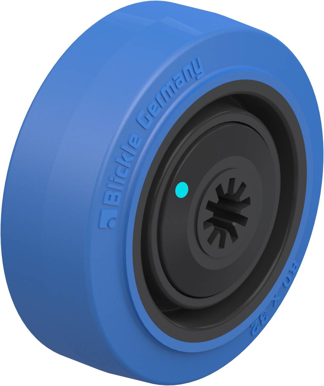 Blickle 856394 POEV 80/8KFD-SB Koło z tworzywa sztucznego Średnica koła: 80 mm Maksymalne obciążenie: 140 kg 1 szt. - obrazek 1