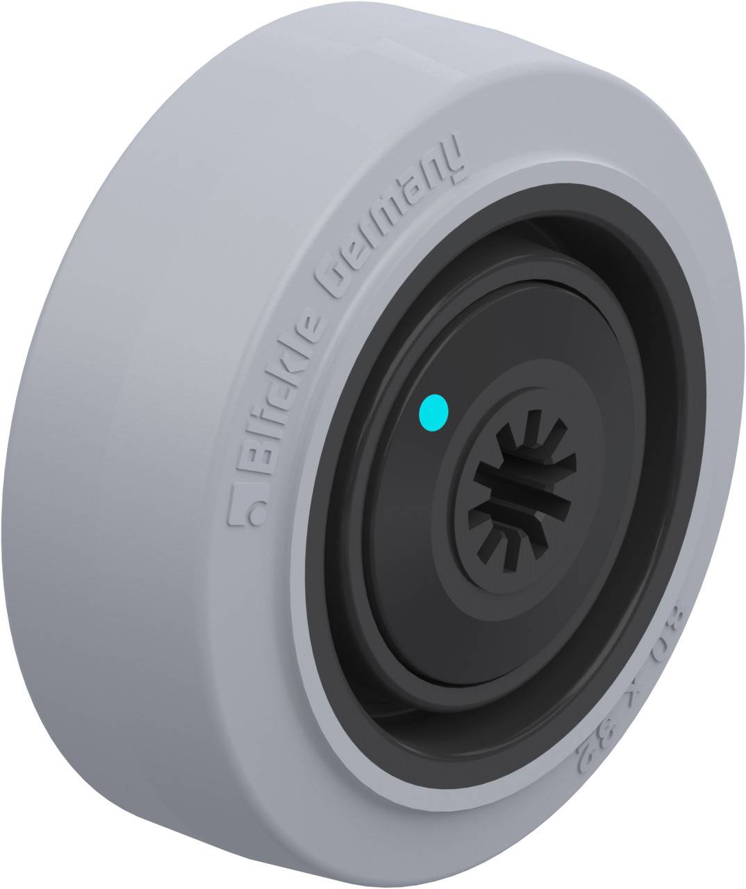 Blickle 763728 POEV 80/8KFD-SG Koło z tworzywa sztucznego Średnica koła: 80 mm Maksymalne obciążenie: 140 kg 1 szt. - obrazek 1