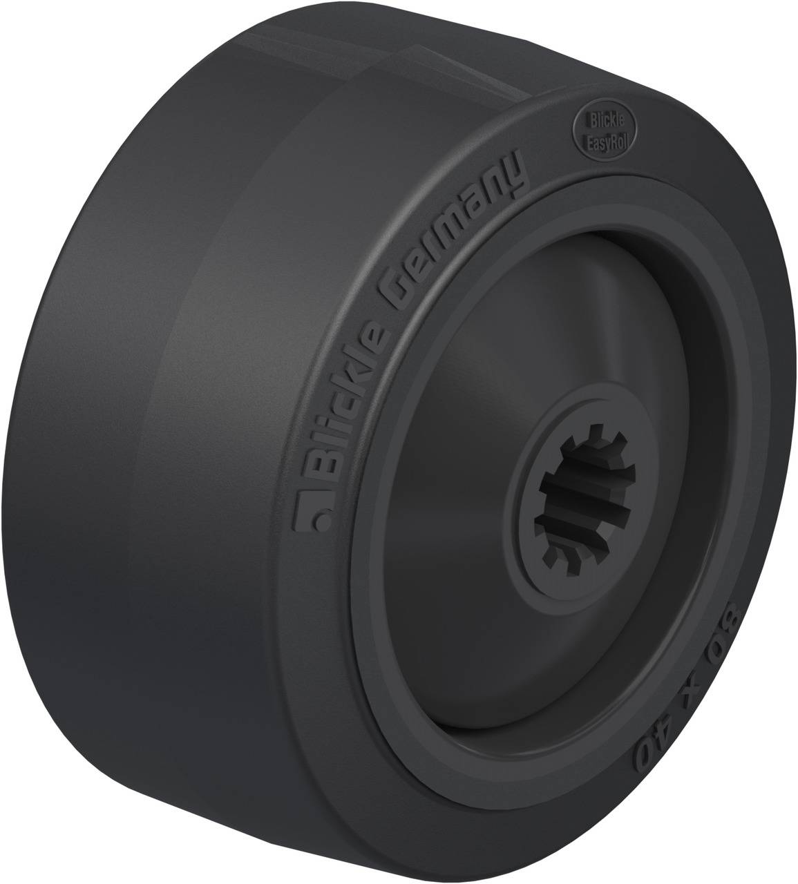 Blickle 753782 POEV 82/10KF Koło z tworzywa sztucznego Średnica koła: 80 mm Maksymalne obciążenie: 170 kg 1 szt. - obrazek 1