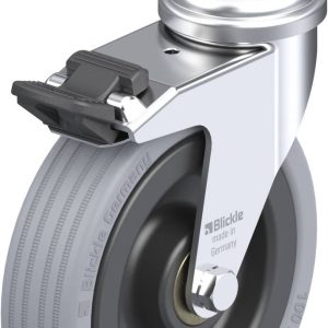 Blickle 328856 LRA-VPA 100K-FI-ES Kółko skrętne z hamulcem Średnica koła: 100 mm Maksymalne obciążenie: 70 kg 1 szt.