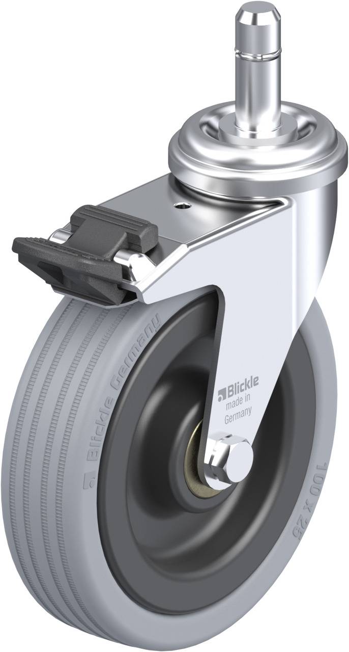 Blickle 328856 LRA-VPA 100K-FI-ES Kółko skrętne z hamulcem Średnica koła: 100 mm Maksymalne obciążenie: 70 kg 1 szt. - obrazek 1