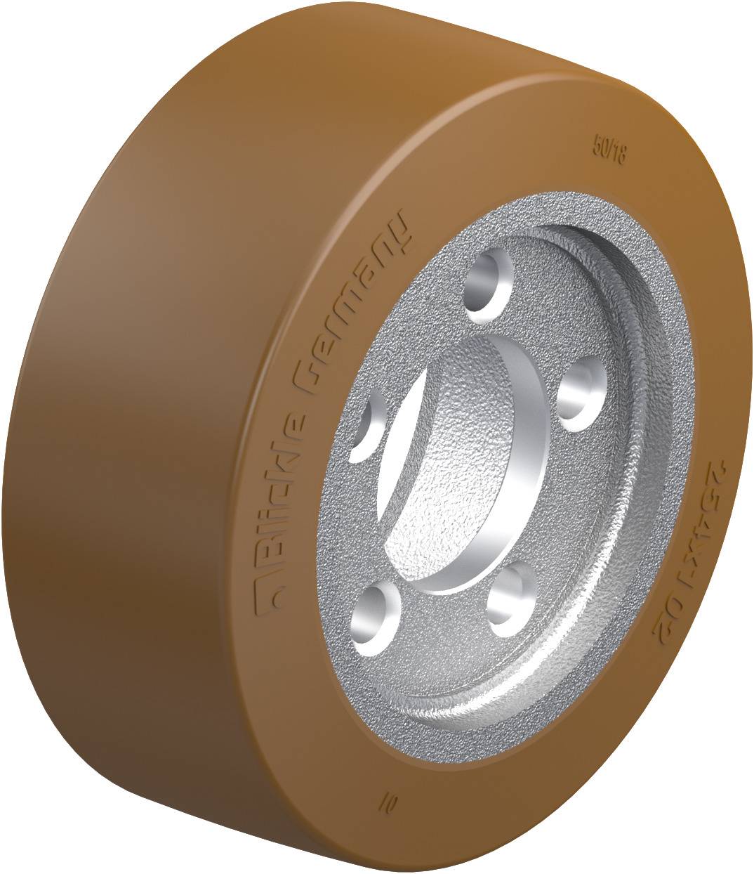 Blickle 757101 RB 254x102/80-5 Koło wózka widłowego Średnica koła: 254 mm 1 szt. - obrazek 1