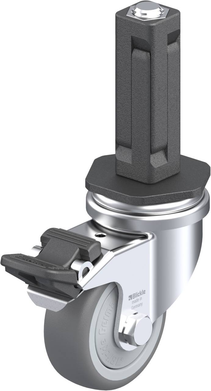 Blickle 847783 LRA-TPA 50KF-FI-EV02 Kółko skrętne z hamulcem Średnica koła: 50 mm Maksymalne obciążenie: 50 kg 1 szt. - obrazek 1