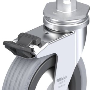 Blickle 324319 LRA-VPA 100K-FI-FA-E02 Kółko skrętne z hamulcem Średnica koła: 100 mm Maksymalne obciążenie: 70 kg 1 szt.
