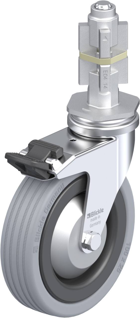 Blickle 276659 LRA-VPA 100K-FI-FA-E04 Kółko skrętne z hamulcem Średnica koła: 100 mm Maksymalne obciążenie: 70 kg 1 szt. - obrazek 1