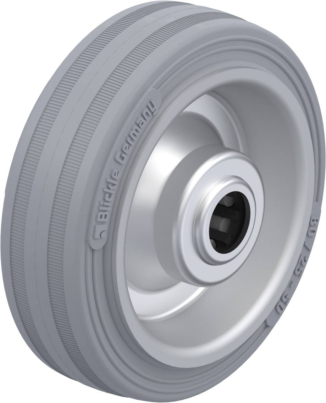 Blickle 55558 V 80/12R-SG Koło do dużych obciążeń Średnica koła: 80 mm Maksymalne obciążenie: 50 kg 1 szt. - obrazek 1