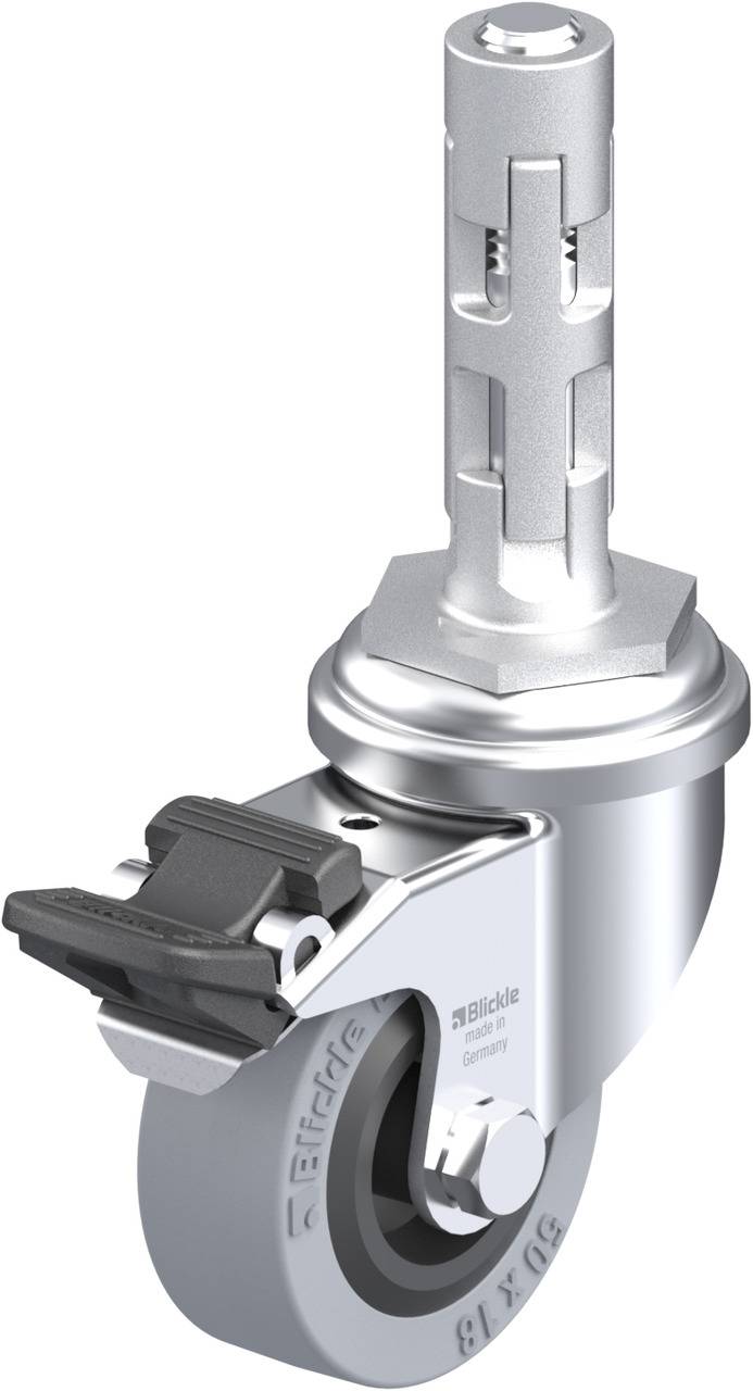 Blickle 299784 LRA-VPA 50G-FI-E01 Kółko skrętne z hamulcem Średnica koła: 50 mm Maksymalne obciążenie: 40 kg 1 szt. - obrazek 1