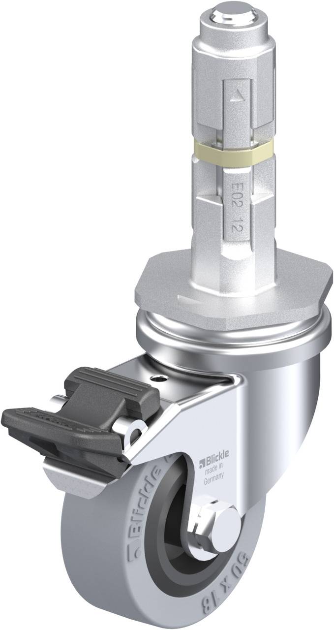 Blickle 321786 LRA-VPA 50G-FI-E02 Kółko skrętne z hamulcem Średnica koła: 50 mm Maksymalne obciążenie: 40 kg 1 szt. - obrazek 1