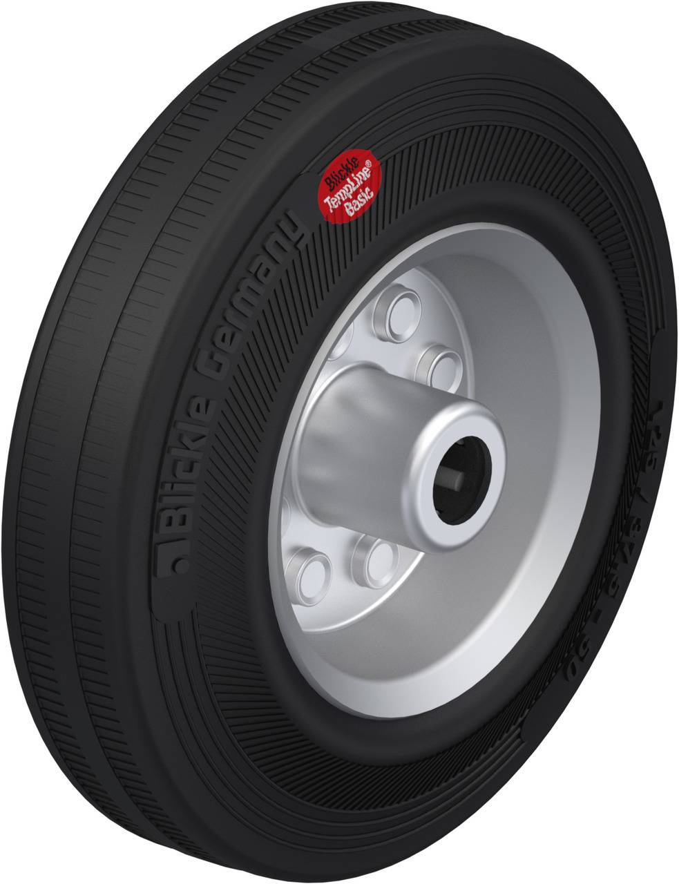 Blickle 587121 VEHI 125/12R Koło do dużych obciążeń Średnica koła: 125 mm Maksymalne obciążenie: 90 kg 1 szt. - obrazek 1