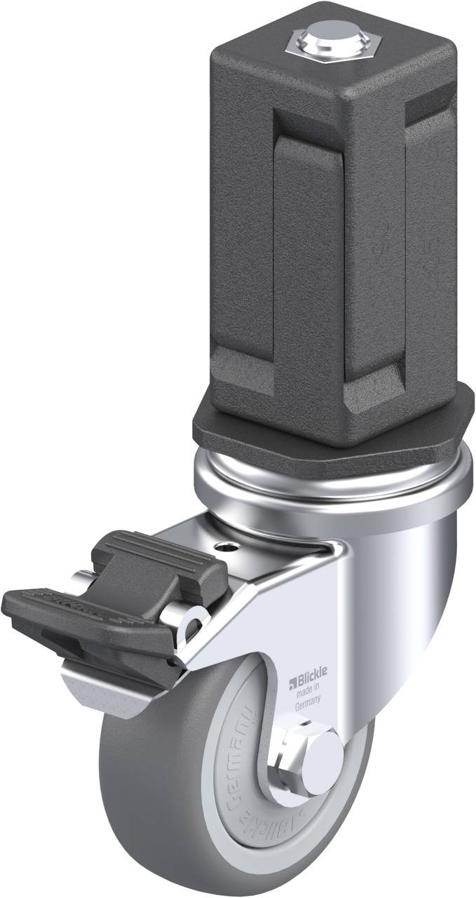 Blickle 847786 LRA-TPA 50KF-FI-EV05 Kółko skrętne z hamulcem Średnica koła: 50 mm Maksymalne obciążenie: 50 kg 1 szt. - obrazek 1