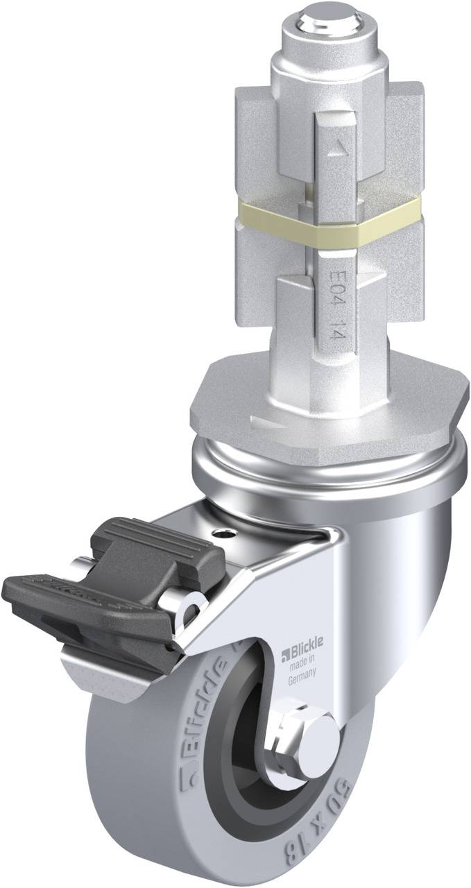 Blickle 298208 LRA-VPA 50G-FI-E04 Kółko skrętne z hamulcem Średnica koła: 50 mm Maksymalne obciążenie: 40 kg 1 szt. - obrazek 1
