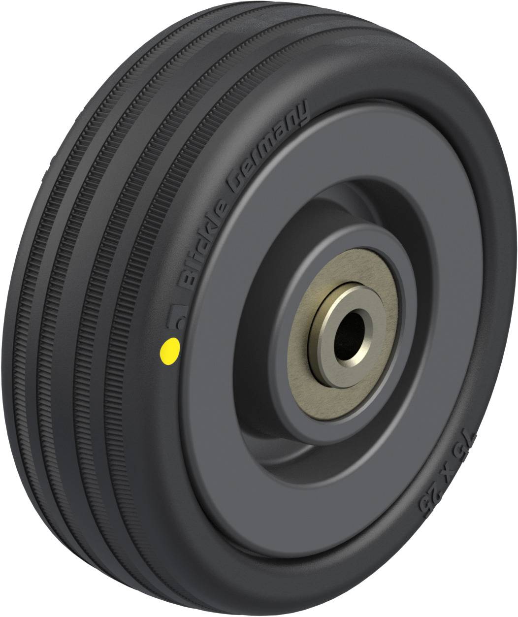 Blickle 110387 VPA 75/6K-EL Koło z tworzywa sztucznego Średnica koła: 75 mm Maksymalne obciążenie: 45 kg 1 szt. - obrazek 1