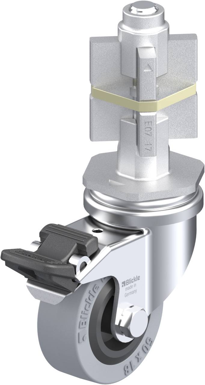 Blickle 663120 LRA-VPA 50G-FI-E07 Kółko skrętne z hamulcem Średnica koła: 50 mm Maksymalne obciążenie: 40 kg 1 szt. - obrazek 1