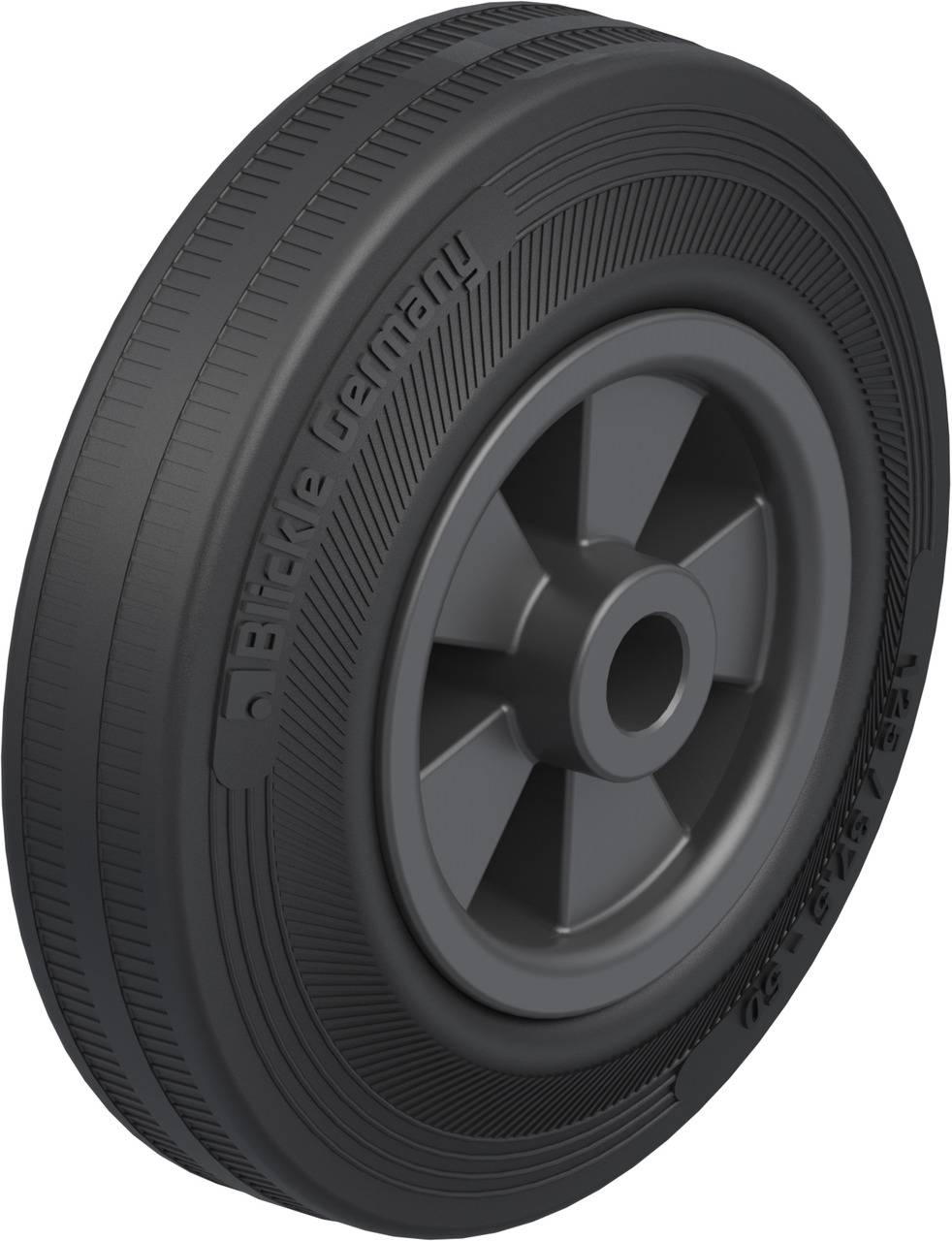 Blickle 323584 VPP 125/12G Koło do dużych obciążeń Średnica koła: 125 mm Maksymalne obciążenie: 100 kg 1 szt. - obrazek 1