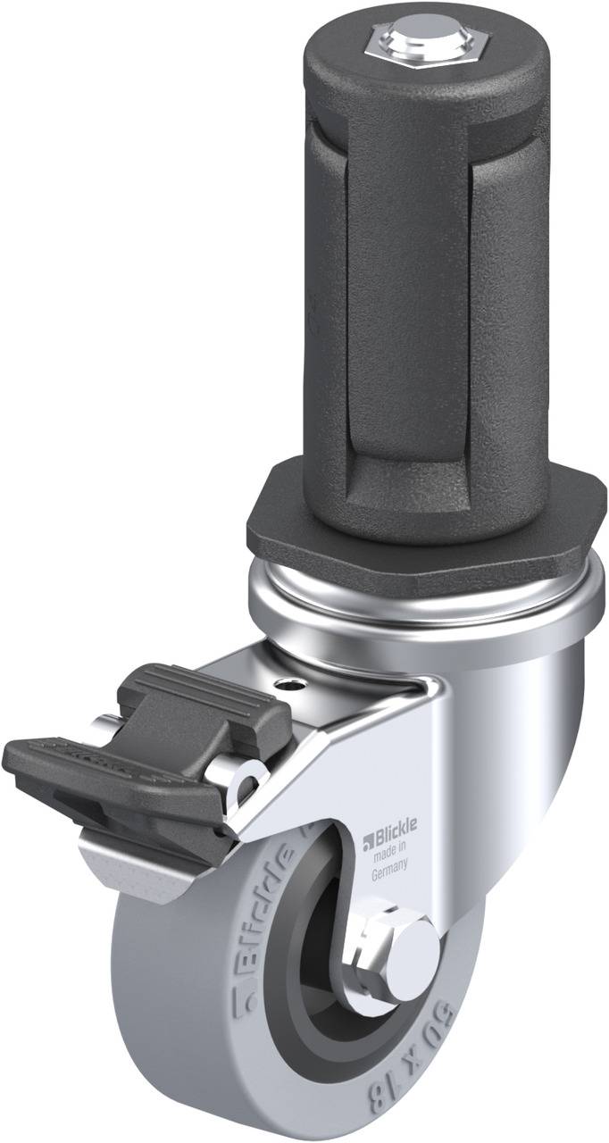 Blickle 847946 LRA-VPA 50G-FI-ER04 Kółko skrętne z hamulcem Średnica koła: 50 mm Maksymalne obciążenie: 40 kg 1 szt. - obrazek 1