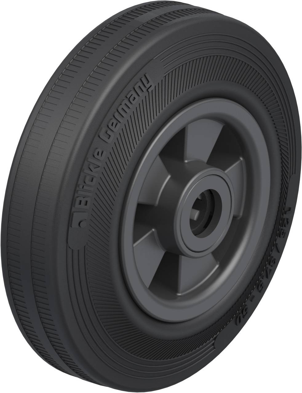Blickle 561878 VPP 125/12R Koło do dużych obciążeń Średnica koła: 125 mm Maksymalne obciążenie: 100 kg 1 szt. - obrazek 1