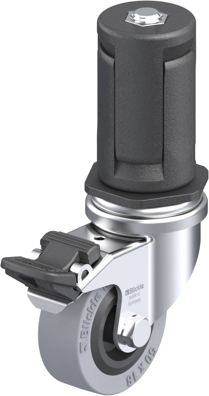 Blickle 847947 LRA-VPA 50G-FI-ER05 Kółko skrętne z hamulcem Średnica koła: 50 mm Maksymalne obciążenie: 40 kg 1 szt. - obrazek 1