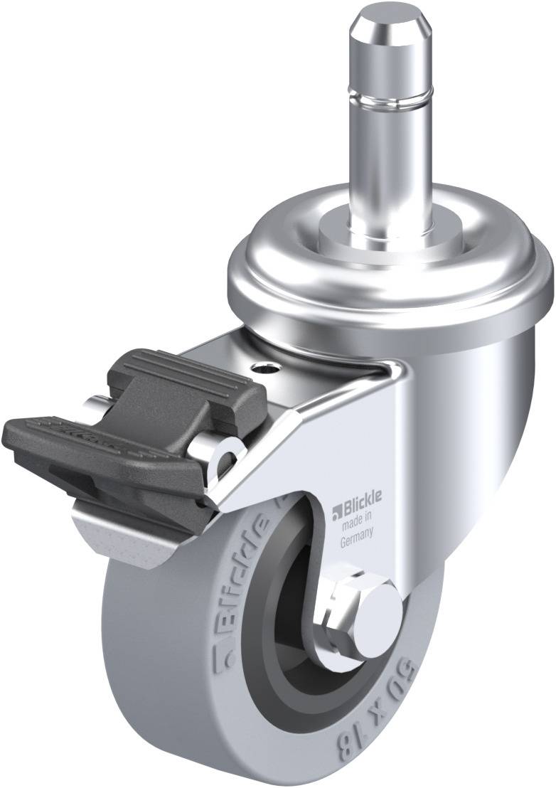 Blickle 293944 LRA-VPA 50G-FI-ES Kółko skrętne z hamulcem Średnica koła: 50 mm Maksymalne obciążenie: 40 kg 1 szt. - obrazek 1