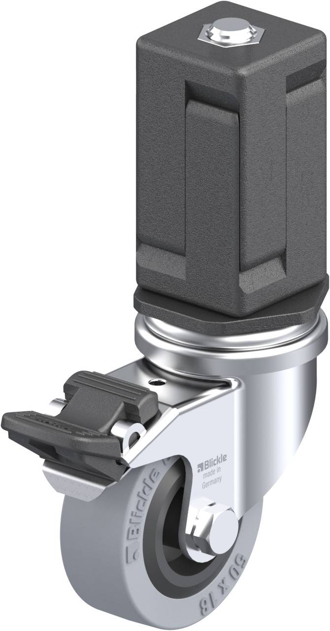 Blickle 847952 LRA-VPA 50G-FI-EV07 Kółko skrętne z hamulcem Średnica koła: 50 mm Maksymalne obciążenie: 40 kg 1 szt. - obrazek 1