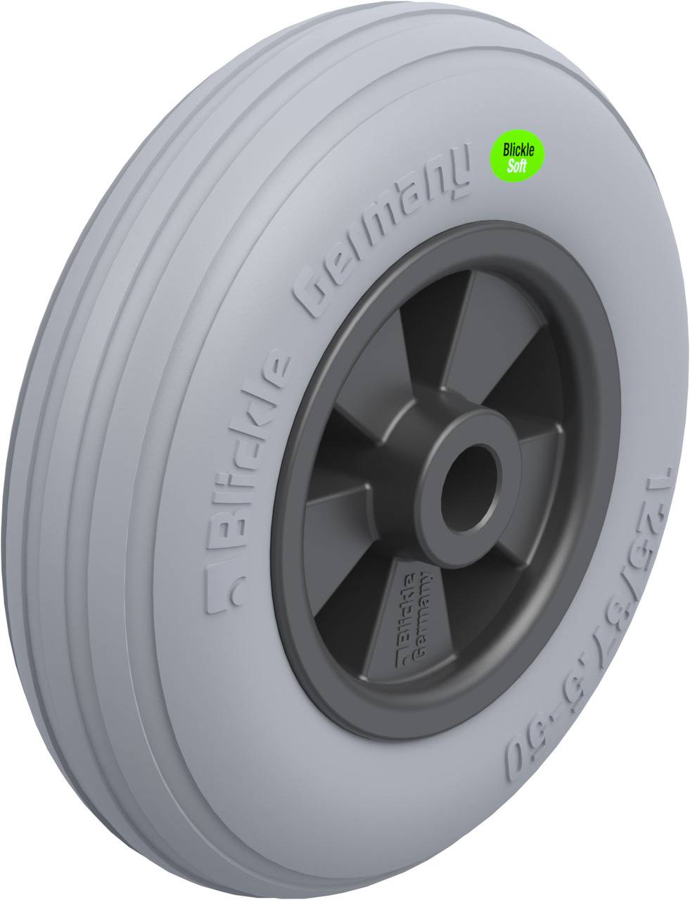 Blickle 584516 VWPP 125/12G-SG Koło do dużych obciążeń Średnica koła: 125 mm Maksymalne obciążenie: 50 kg 1 szt. - obrazek 1