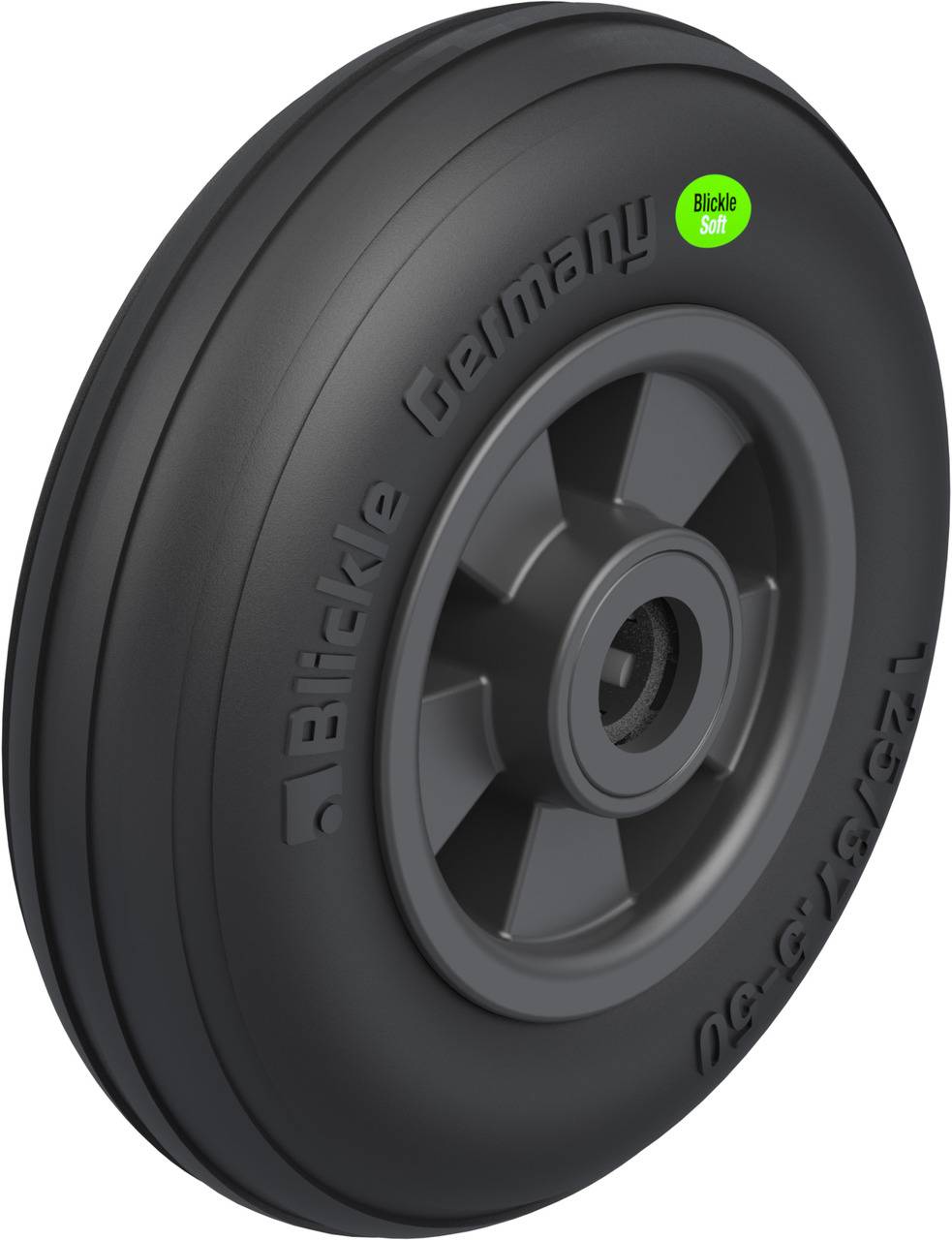 Blickle 755256 VWPP 125/12R Koło do dużych obciążeń Średnica koła: 125 mm Maksymalne obciążenie: 50 kg 1 szt. - obrazek 1