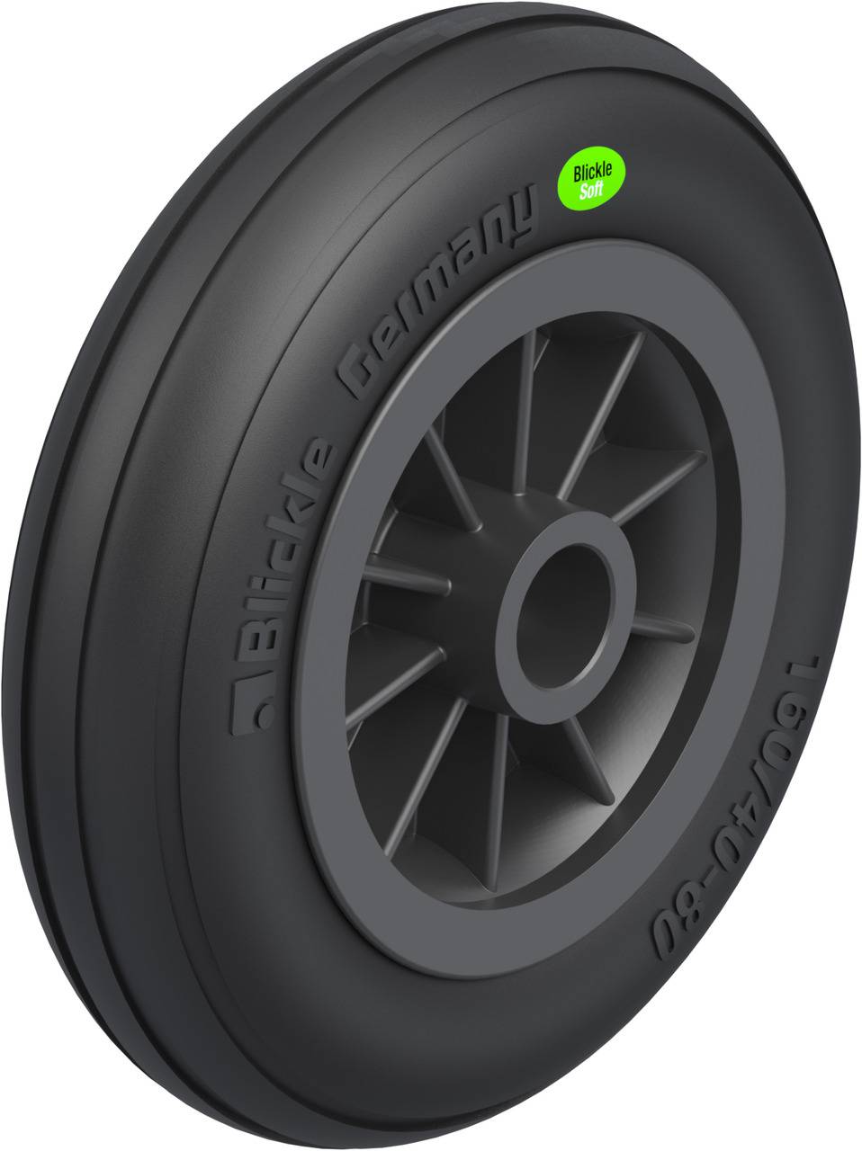Blickle 578112 VWPP 160/20G Koło do dużych obciążeń Średnica koła: 160 mm Maksymalne obciążenie: 70 kg 1 szt. - obrazek 1