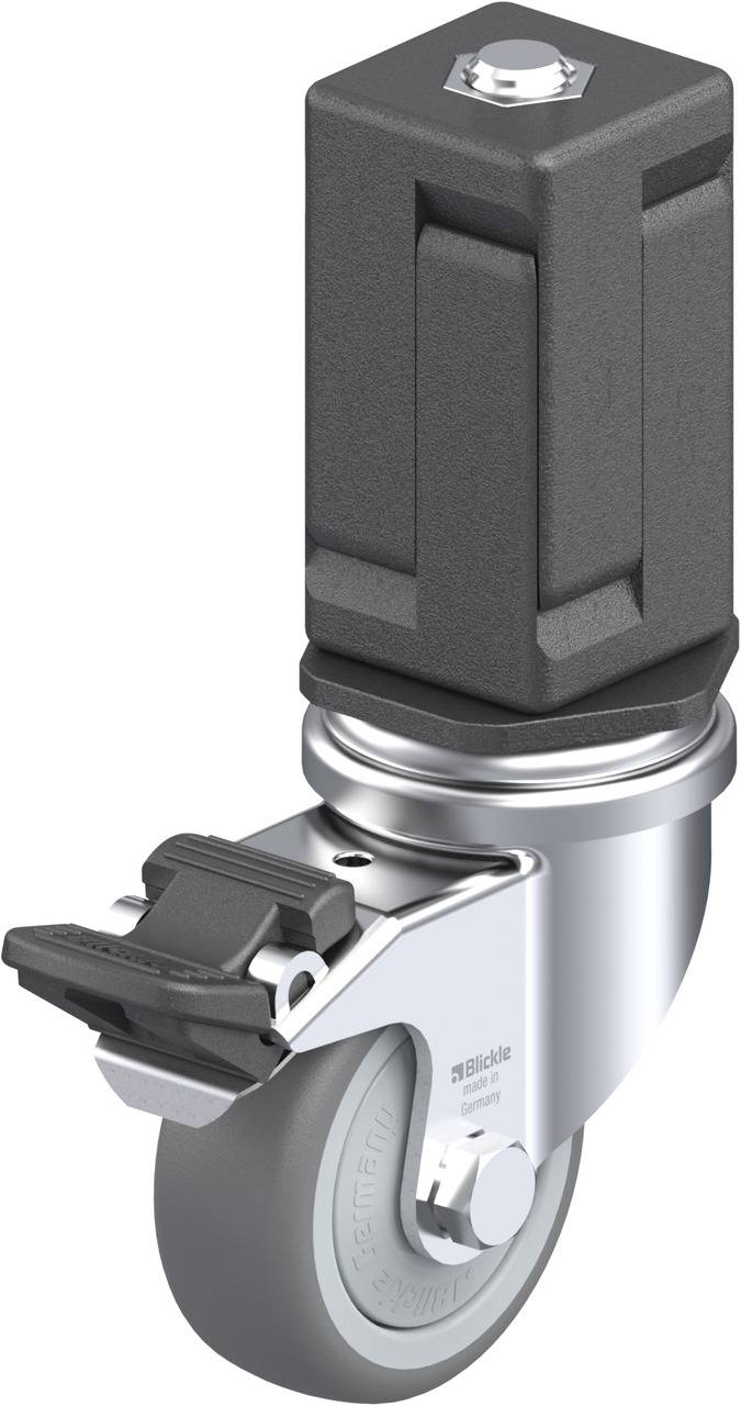 Blickle 847787 LRA-TPA 50KF-FI-EV07 Kółko skrętne z hamulcem Średnica koła: 50 mm Maksymalne obciążenie: 50 kg 1 szt. - obrazek 1