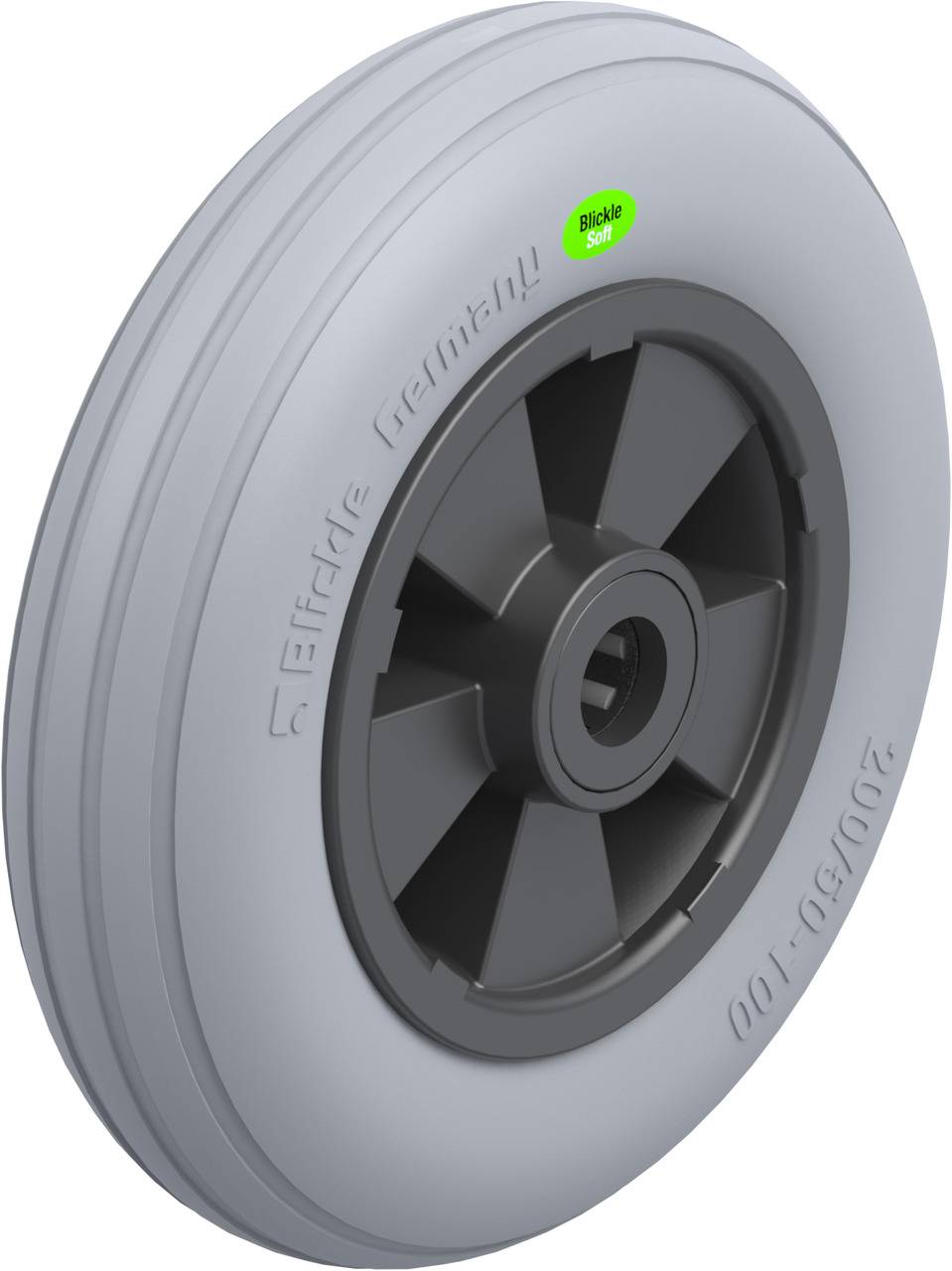 Blickle 536649 VWPP 200/20R-SG Koło do dużych obciążeń Średnica koła: 200 mm Maksymalne obciążenie: 100 kg 1 szt. - obrazek 1