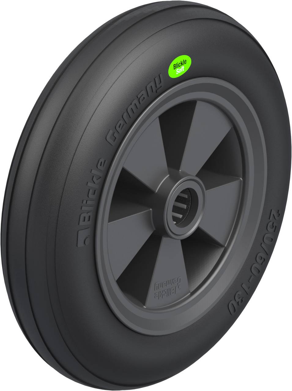 Blickle 755258 VWPP 250/25R Koło do dużych obciążeń Średnica koła: 250 mm Maksymalne obciążenie: 160 kg 1 szt. - obrazek 1