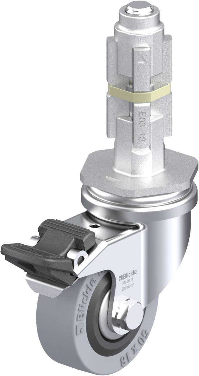 Blickle 356410 LRA-VPA 50G-FI-FA-E03 Kółko skrętne z hamulcem Średnica koła: 50 mm Maksymalne obciążenie: 40 kg 1 szt. - obrazek 1