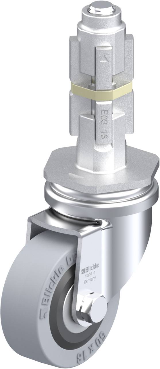 Blickle 343277 LRA-VPA 50K-E03 Kółko skrętne Średnica koła: 50 mm Maksymalne obciążenie: 40 kg 1 szt. - obrazek 1