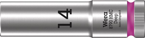 Wera 8790 HMC Deep Außen-6-kant 05004554001 sześciokąt Nasadka 14 mm 1/2″ 14 mm 1 szt. 1/2″