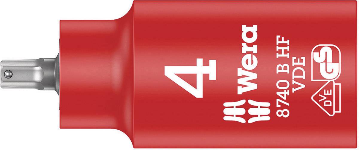 Wera Wera Werk 05004900001 3/8" (10 mm) Nasadka trzpieniowa funkcja hold 4 mm 3/8" 4 mm 1 szt. 3/8" - obrazek 1