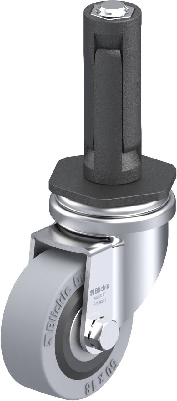 Blickle 847980 LRA-VPA 50K-ER02 Kółko skrętne Średnica koła: 50 mm Maksymalne obciążenie: 40 kg 1 szt. - obrazek 1