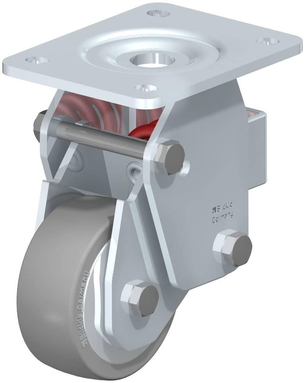 Blickle 853744 BHF-ALTH 101K-3-AS-FA Sprężynowe kółko stałe Średnica koła: 100 mm Maksymalne obciążenie: 350 kg 1 szt. - obrazek 1