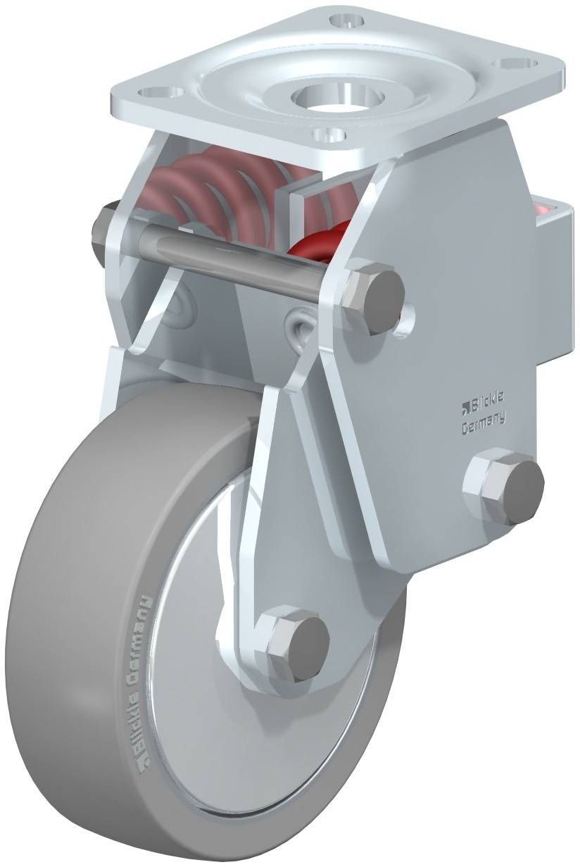 Blickle 853745 BHF-ALTH 125K-1-AS-FA Sprężynowe kółko stałe Średnica koła: 125 mm Maksymalne obciążenie: 350 kg 1 szt. - obrazek 1