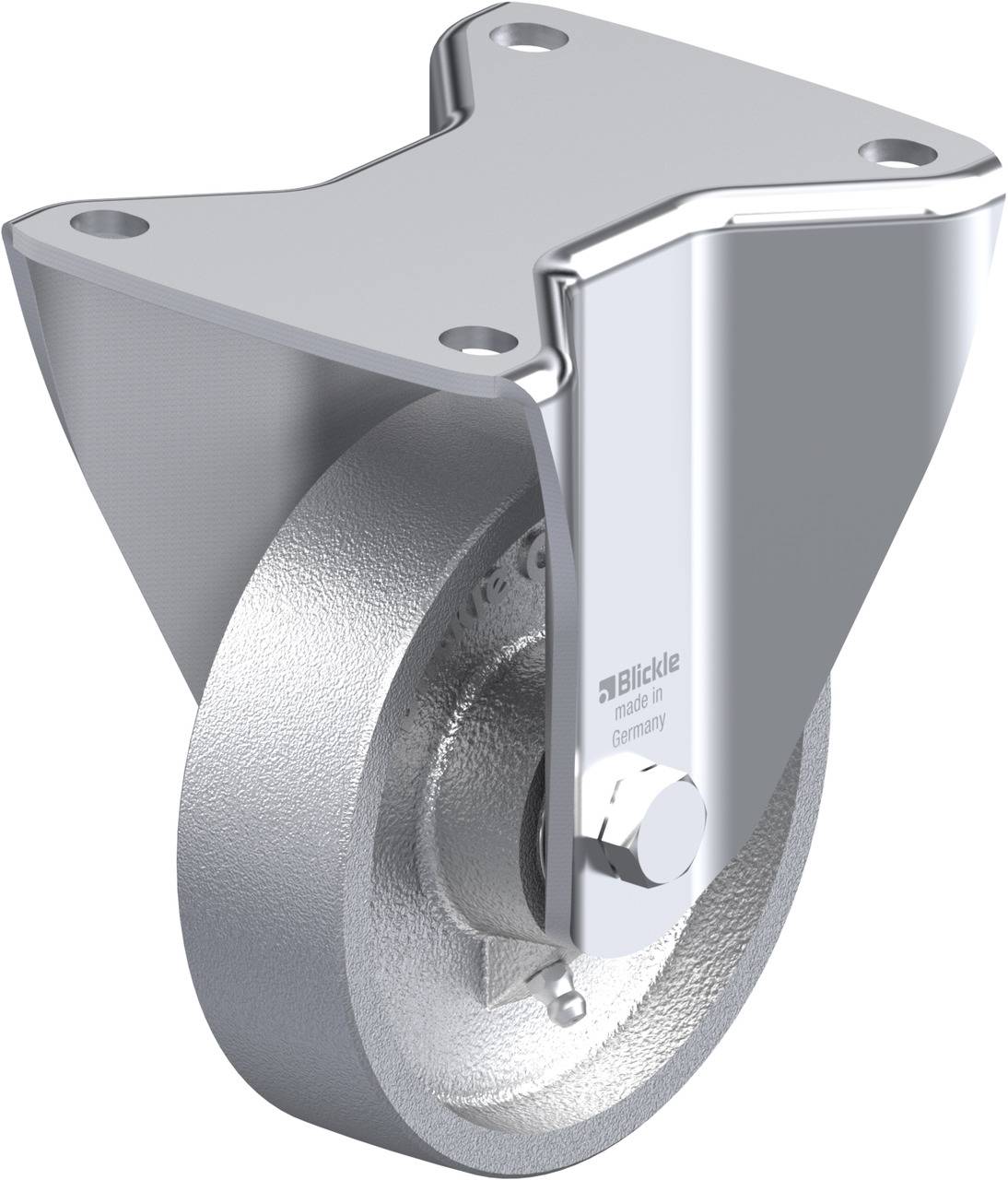 Blickle 754045 BH-G 125K-3 Rolka nieprowadząca Średnica koła: 125 mm Maksymalne obciążenie: 450 kg 1 szt. - obrazek 1