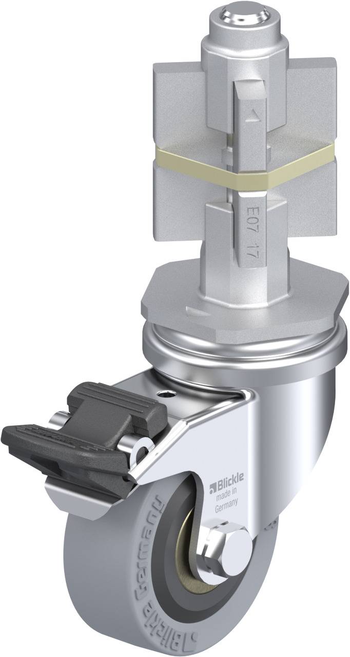 Blickle 626580 LRA-VPA 50K-FI-E07 Kółko skrętne z hamulcem Średnica koła: 50 mm Maksymalne obciążenie: 40 kg 1 szt. - obrazek 1