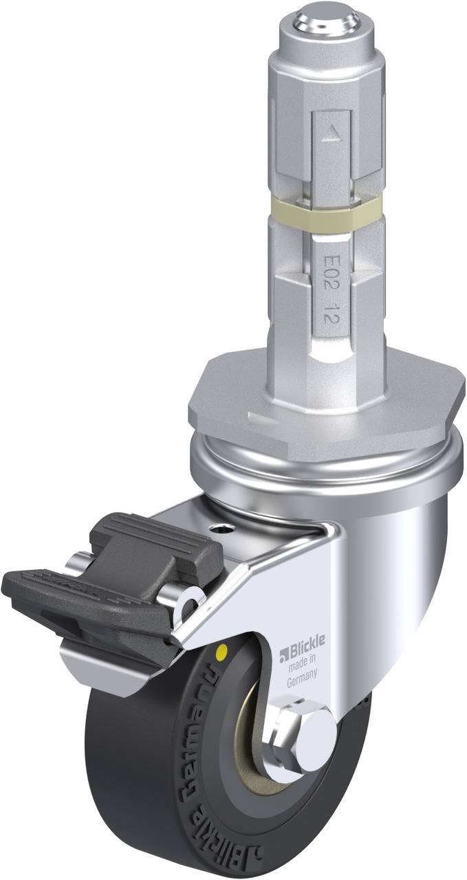 Blickle 712315 LRA-VPA 50K-FI-EL-E02 Kółko skrętne z hamulcem Średnica koła: 50 mm Maksymalne obciążenie: 30 kg 1 szt. - obrazek 1