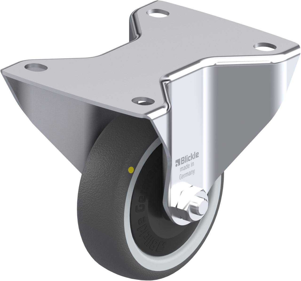 Blickle 852284 BK-PATH 100KF-3-ELS Rolka nieprowadząca Średnica koła: 100 mm Maksymalne obciążenie: 130 kg 1 szt. - obrazek 1